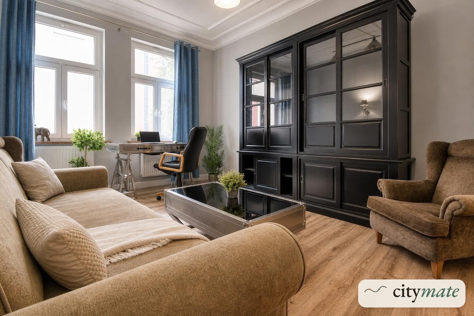 Room 20 m² for study and rest