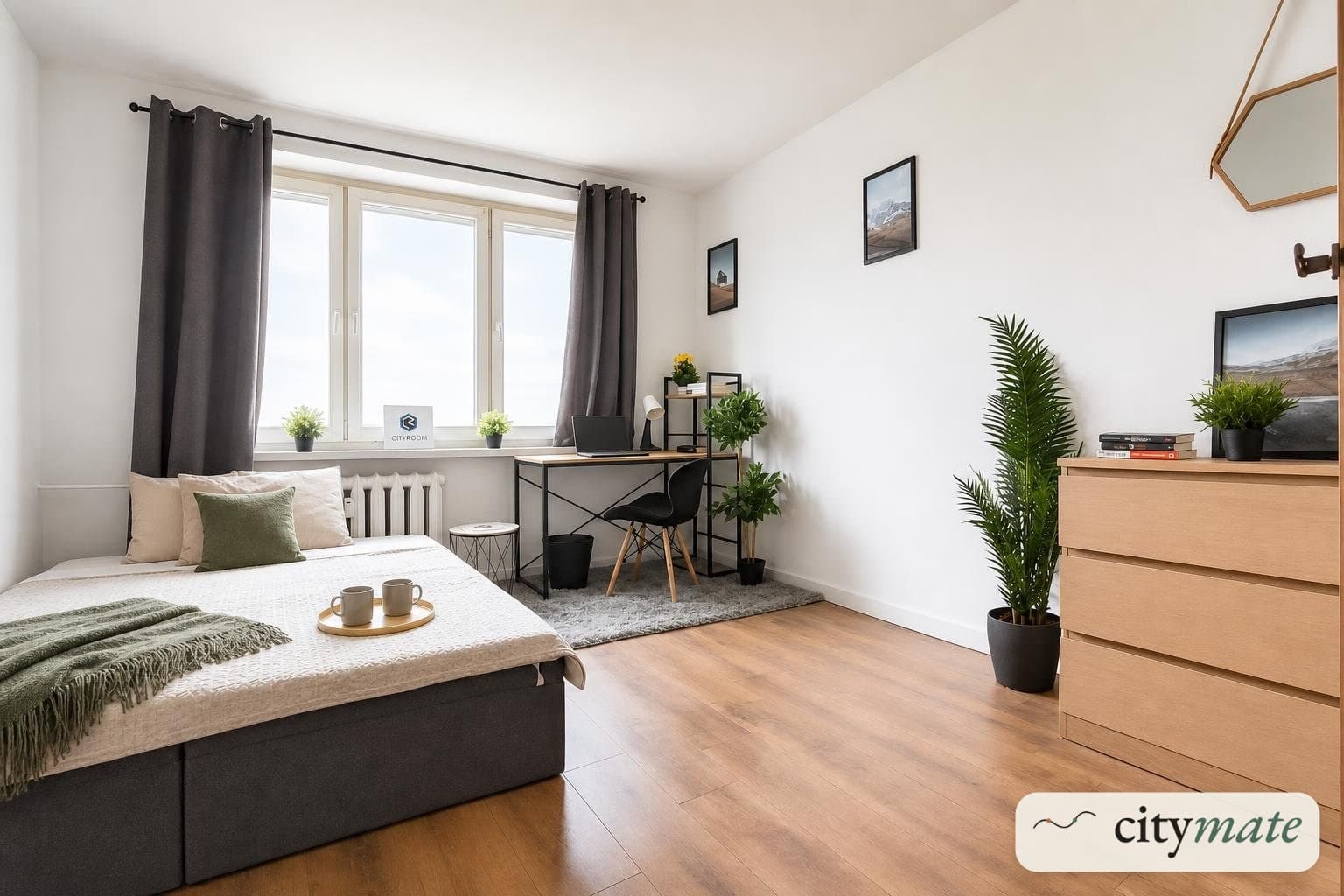 Duży pokój 18 m² do pracy zdalnej