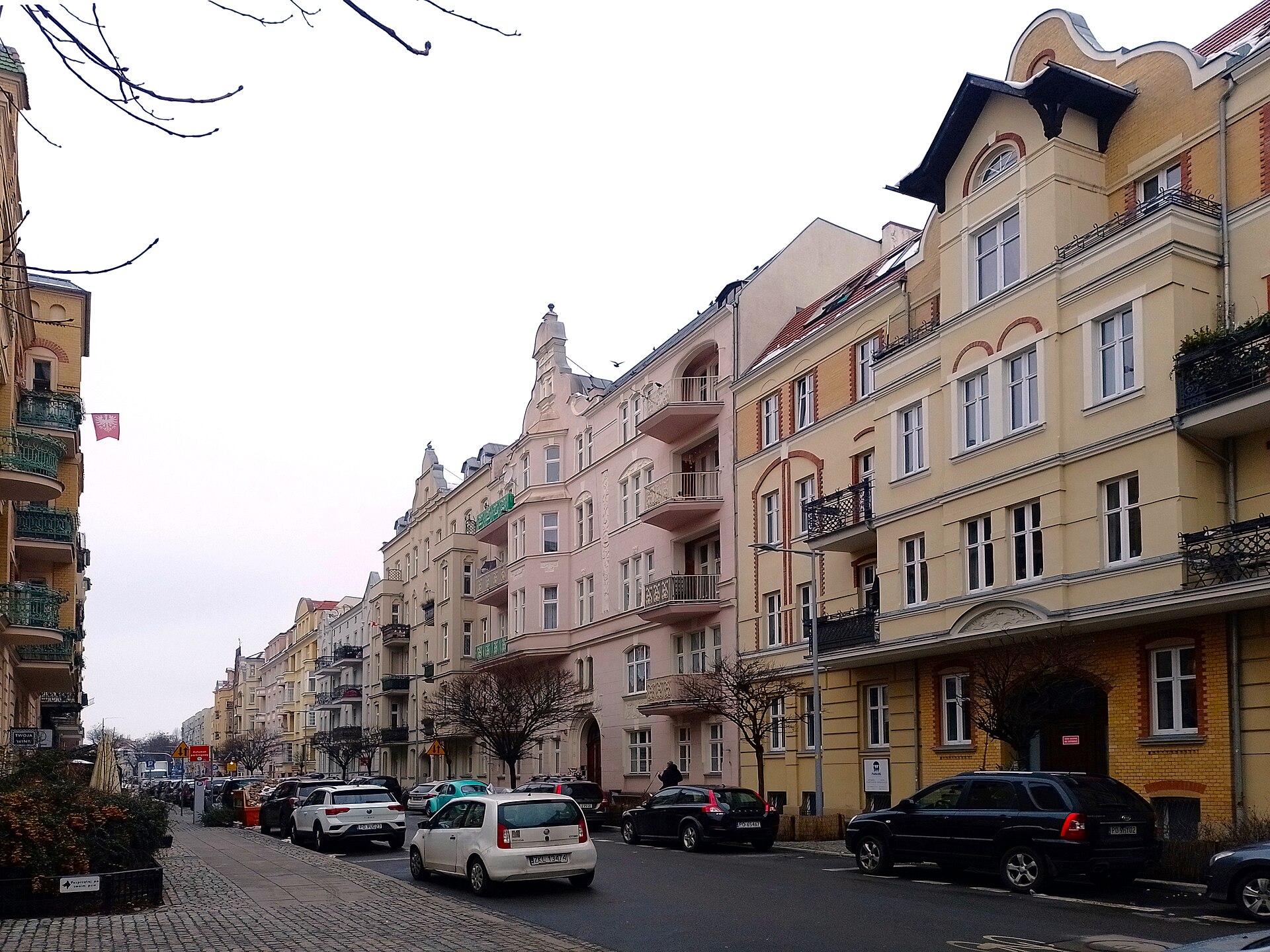 Secesyjne kamienice przy ulicy Jackowskiego na Jeżycach